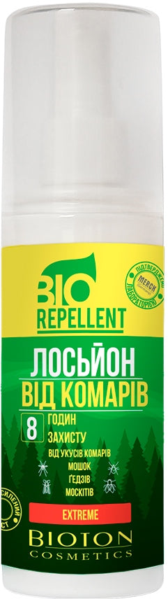 Bioton Cosmetics Bio Repellent Extreme Mosquito Lotion, 8-Hour Protection, 100 mL