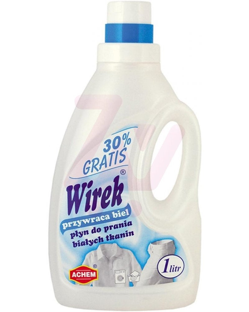 Wirek Liquid Laundry Detergent for White Fabrics, 1 L