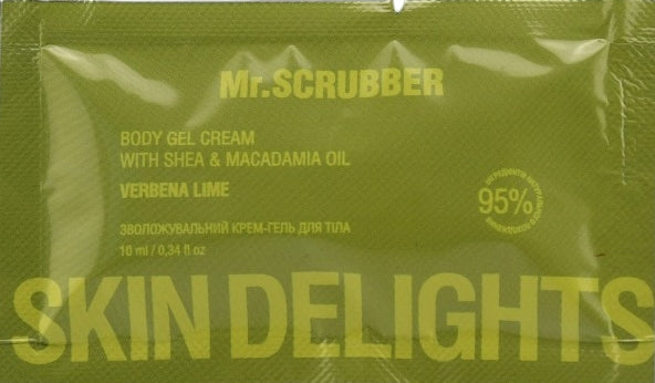 Mr.Scrubber Skin Delights Verbena Lime Moisturizing Body Cream-Gel, 10 mL