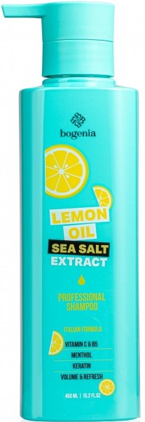 Bogenia BG440 No. 001 Lemon Oil & Sea Salt Shampoo, 450 mL