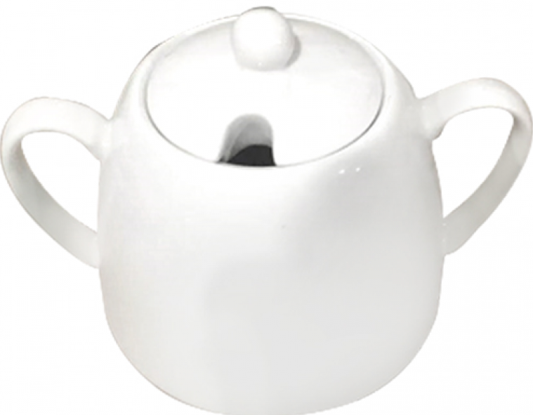 S&T 50601-00 Ceramic Sugar Bowl, 380 mL