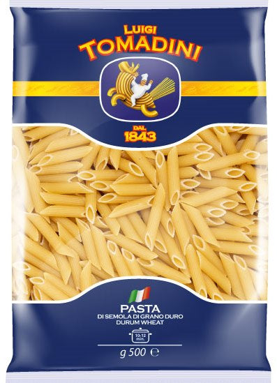 Luigi Tomadini No. 73 Pennette Rigate Pasta, 500 g