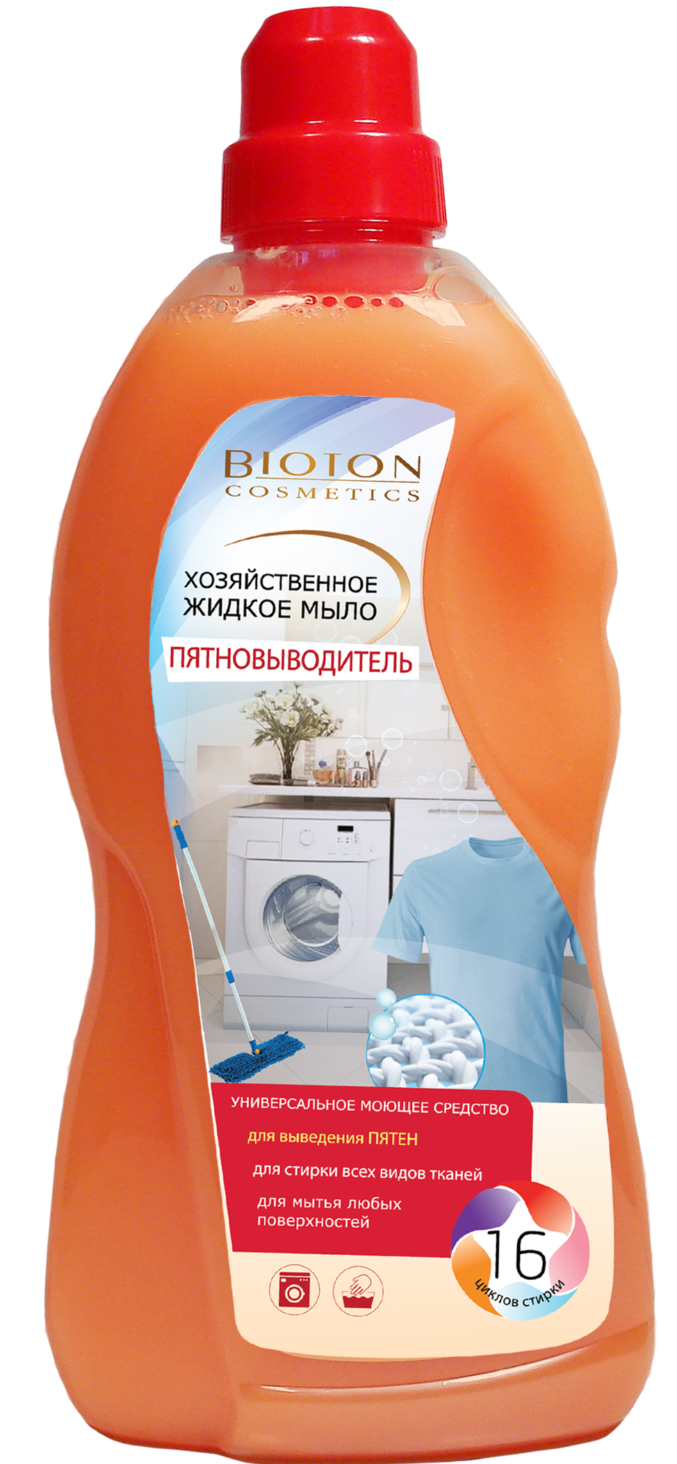Bioton Cosmetics Universal Liquid Laundry Soap & Stain Remover, 1 L