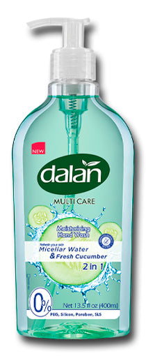 Dalan Multi Care Micellar Water Fresh Cucumber with Pump Liquid Hand Soap, 400 mL