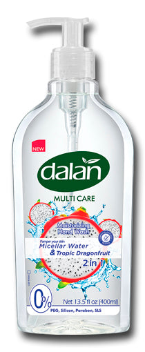 Dalan Multi Care Micellar Water Tropical Dragon Fruit with Pump Liquid Hand Soap, 400 mL