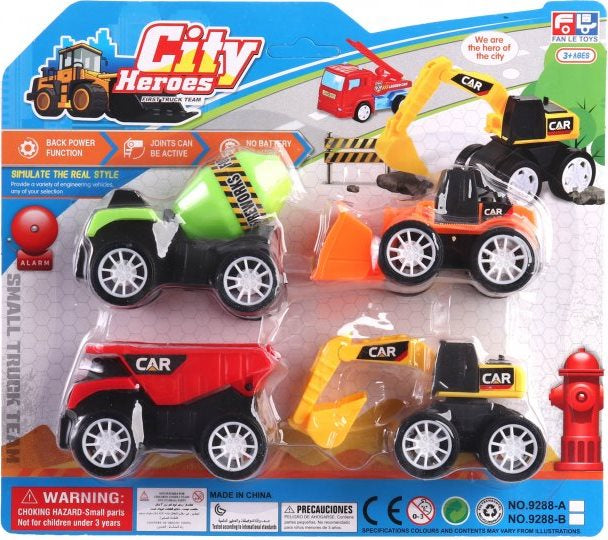 A-Toys 9288A Construction Vehicle Set, 4 pcs