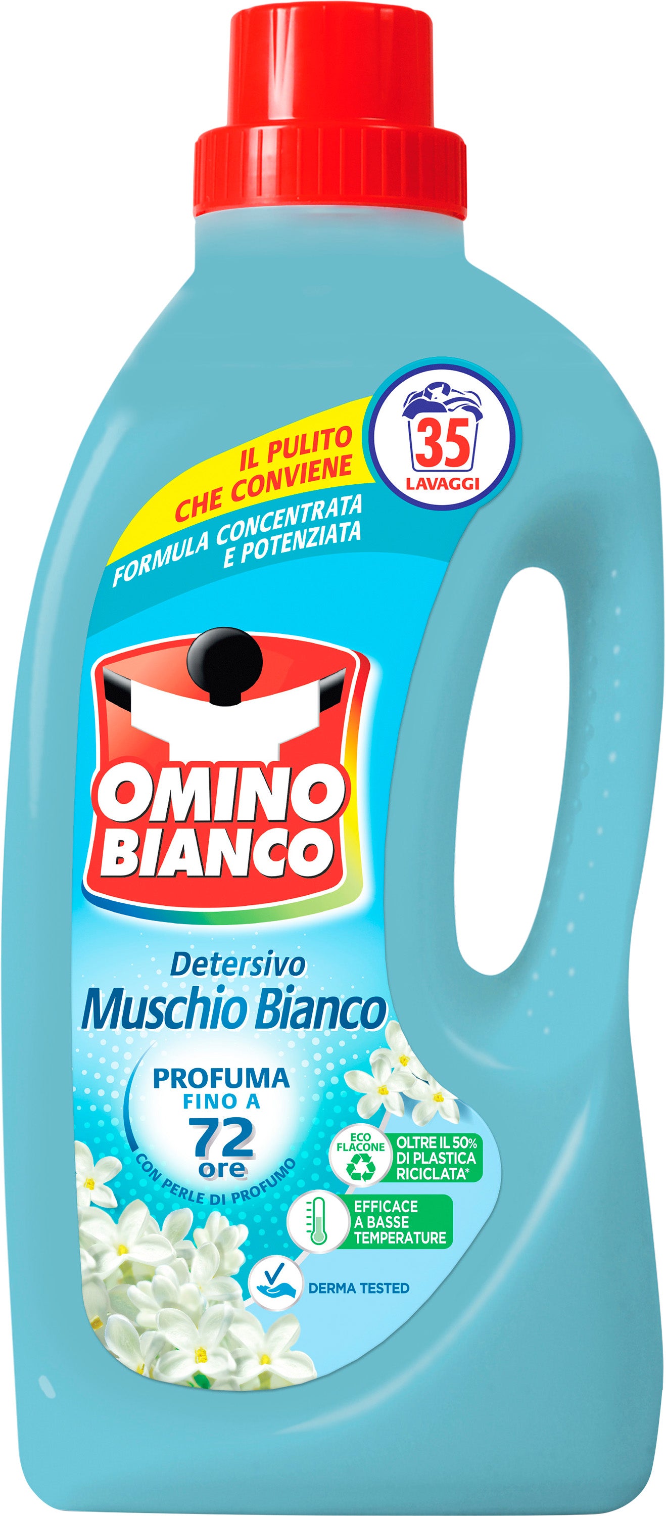 Omino Bianco White Musk Liquid Laundry Detergent, 35 Loads, 1.4 L