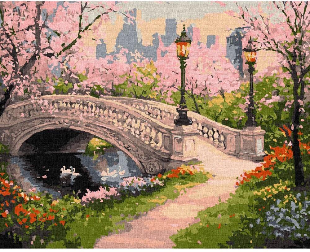 Ideyka KNO3663 Spring Park Paint-by-Numbers Set, 30 x 40 cm