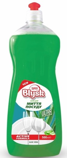 Super Blysk Aloe Vera Dishwashing Liquid, 500 mL