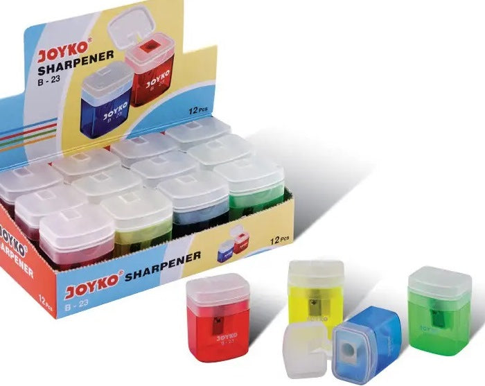 Joyko B-23 Plastic Pencil Sharpener with Container