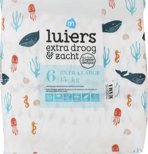 Albert Heijn Baby Diapers, Size 6, 25 pcs, 15+ kg