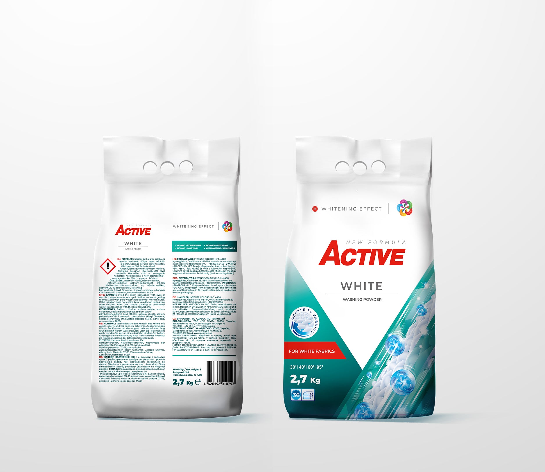 Active White Laundry Detergent Powder, 36 Loads, 2.7 kg - Image 2
