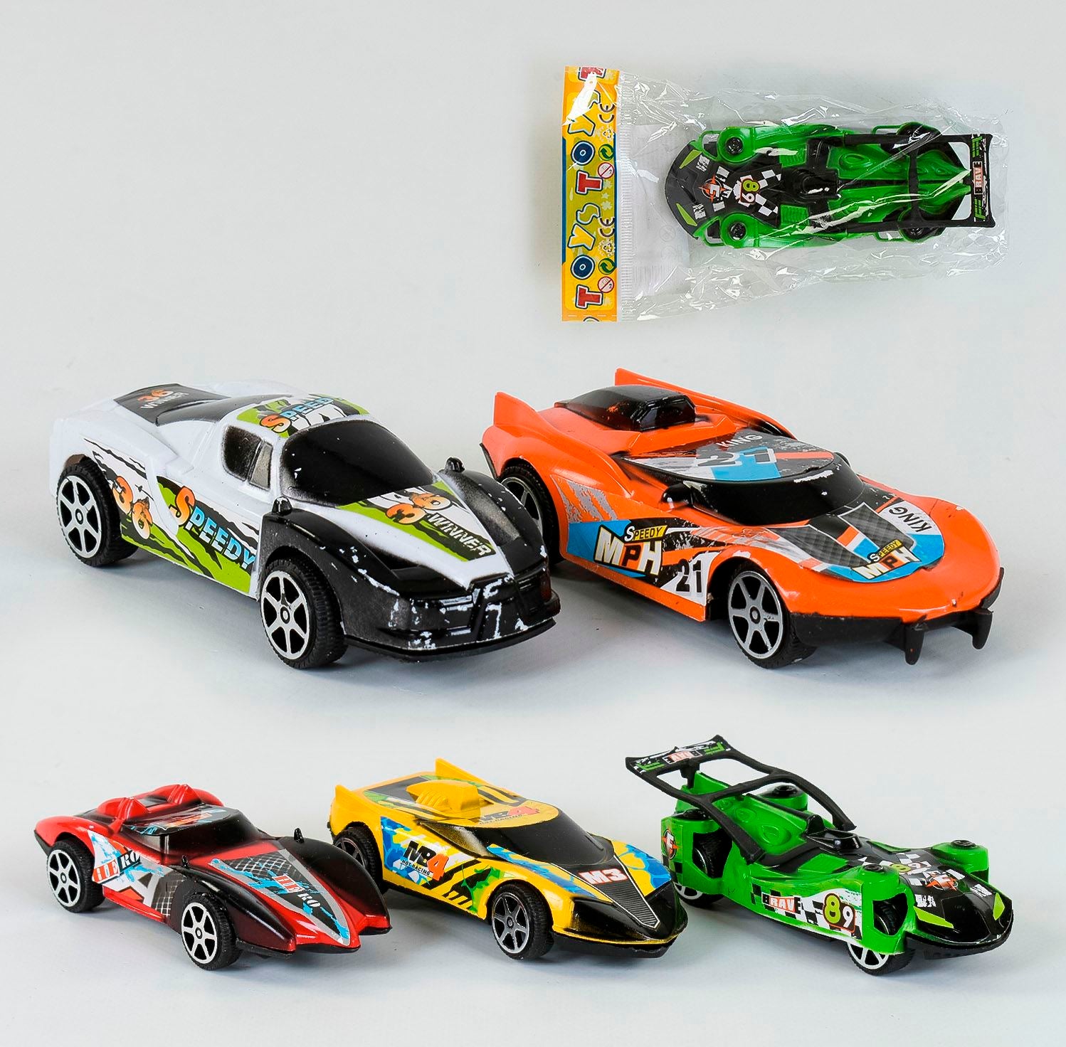 Toys 198-61 Friction-Powered Race Car in Bag