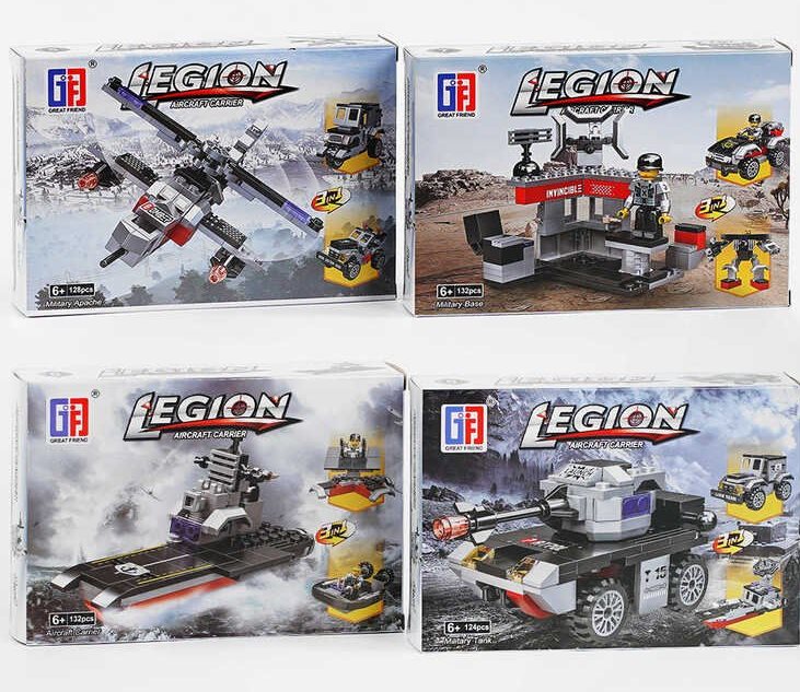 Legion 123-285/288 3-in-1 Building Set, 124 pcs