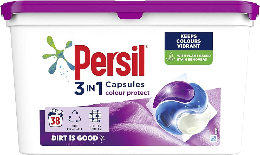 Persil 3-in-1 Color Protect Laundry Detergent Pods, 38 pcs (Price per 1 pc)