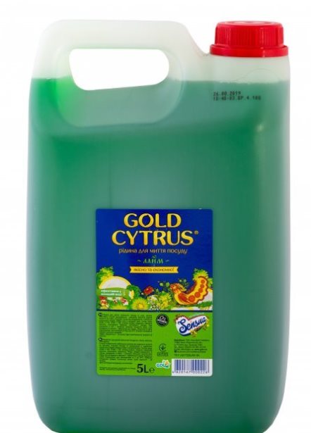 Gold Cytrus Dishwashing Liquid, 5000 mL