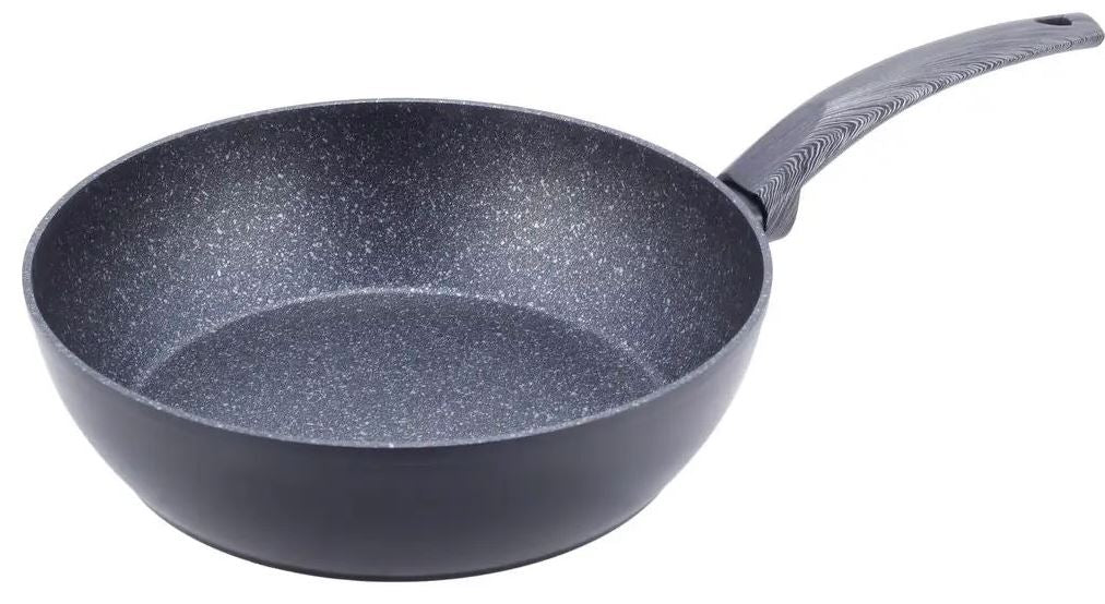 Kamille KM4134 Black Marble Sauté Pan, 24 cm