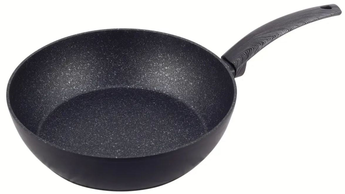 Kamille KM4136 Black Marble Sauté Pan, 28 cm