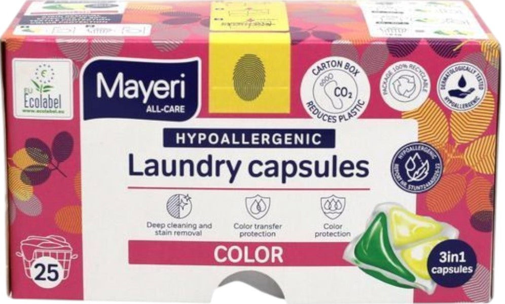 Mayeri Color Laundry Detergent Pods, 25 pcs (Price per 1 pc)
