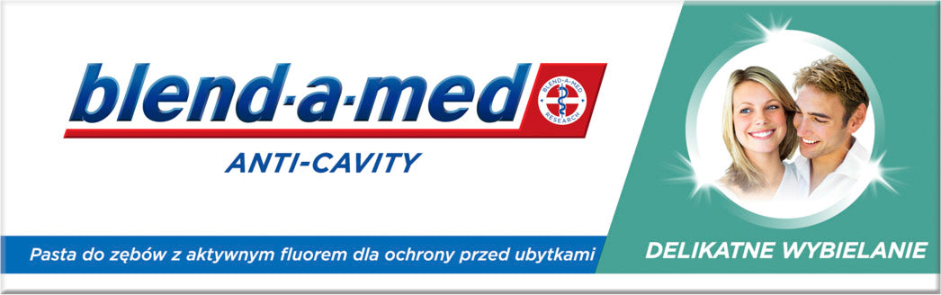 Blend-a-med Anti-Cavity Gentle Whitening Toothpaste, 75 mL