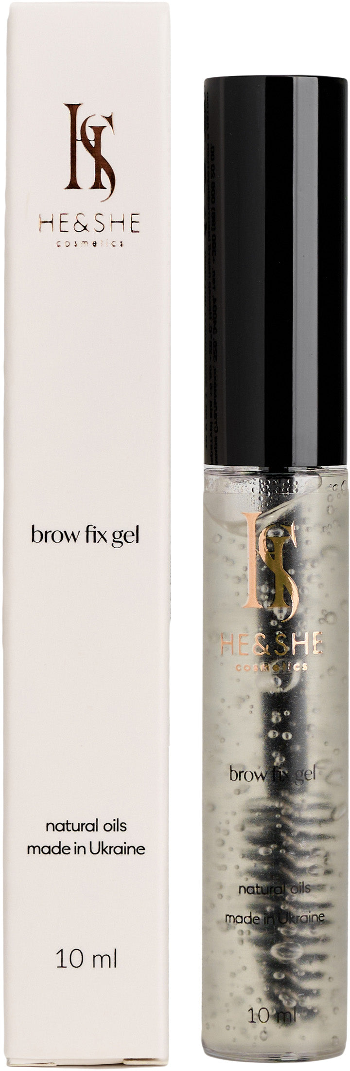 He&She Cosmetics Eyebrow & Eyelash Fixing Gel, 10 mL
