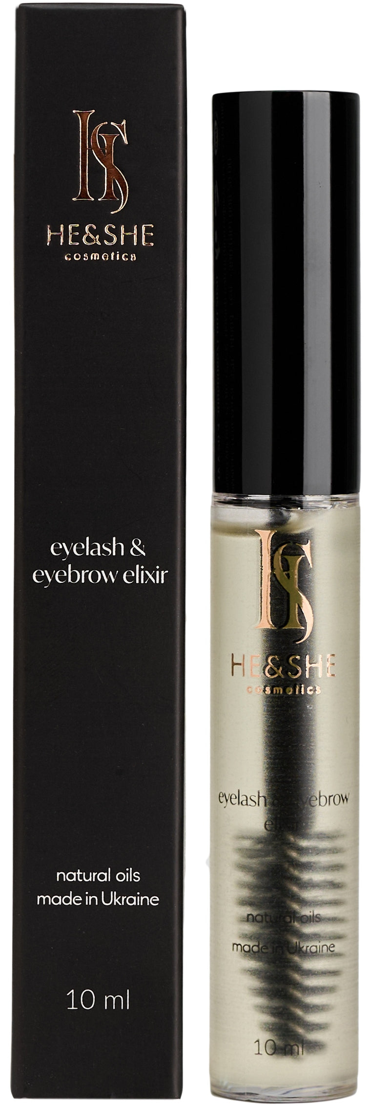 He&She Cosmetics Eyebrow & Eyelash Oil Blend, 10 mL