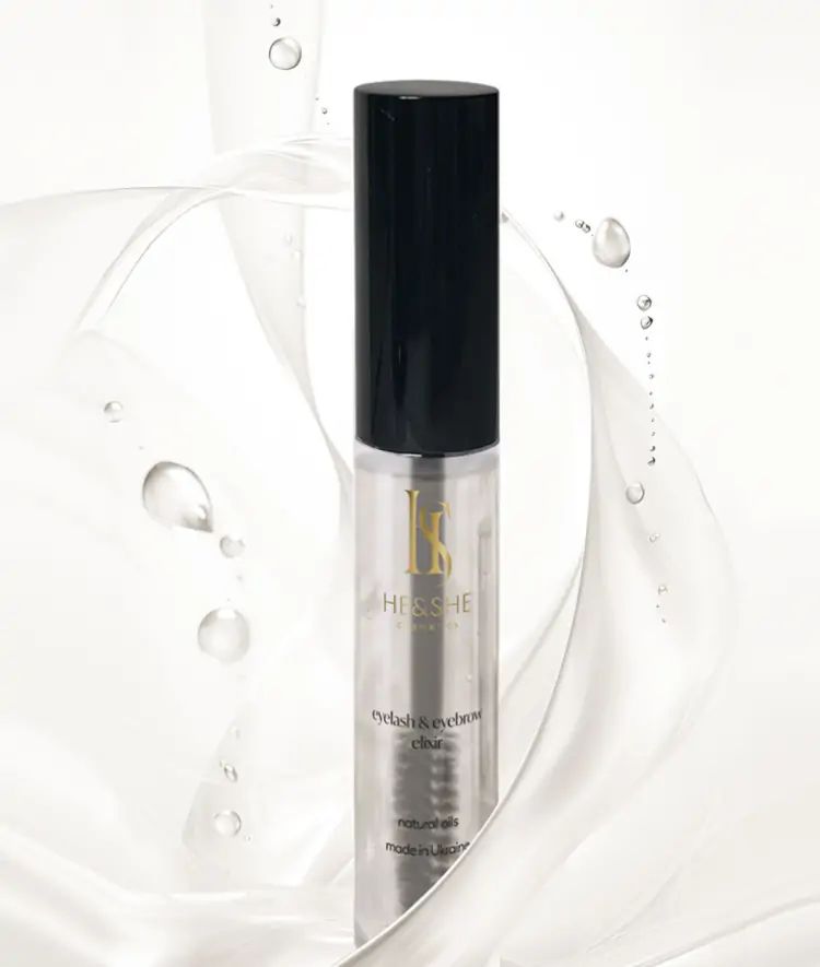 He&She Cosmetics Eyebrow & Eyelash Oil Blend, 10 mL - Image 2