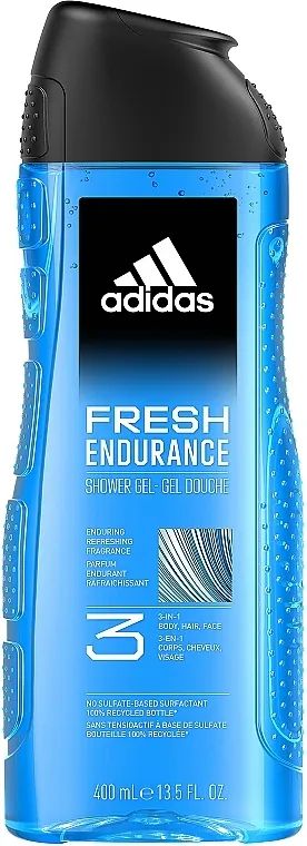 Adidas Fresh Endurance Men's 3-in-1 Shower Gel, 400 mL