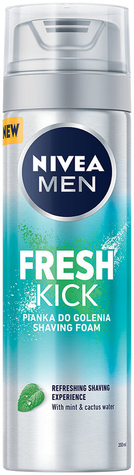 Nivea Men Fresh Kick Shaving Foam, 200 mL