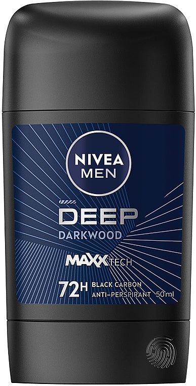 Nivea Deep Darkwood Men's Deodorant Stick, 50 mL