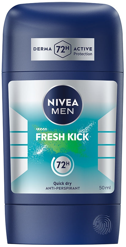 Nivea Fresh Kick 72-Hour Men's Deodorant Stick, 50 mL