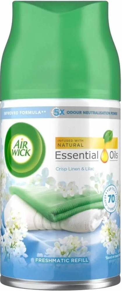 Air Wick Crisp Linen & Lilac Air Freshener Refill, 250 mL