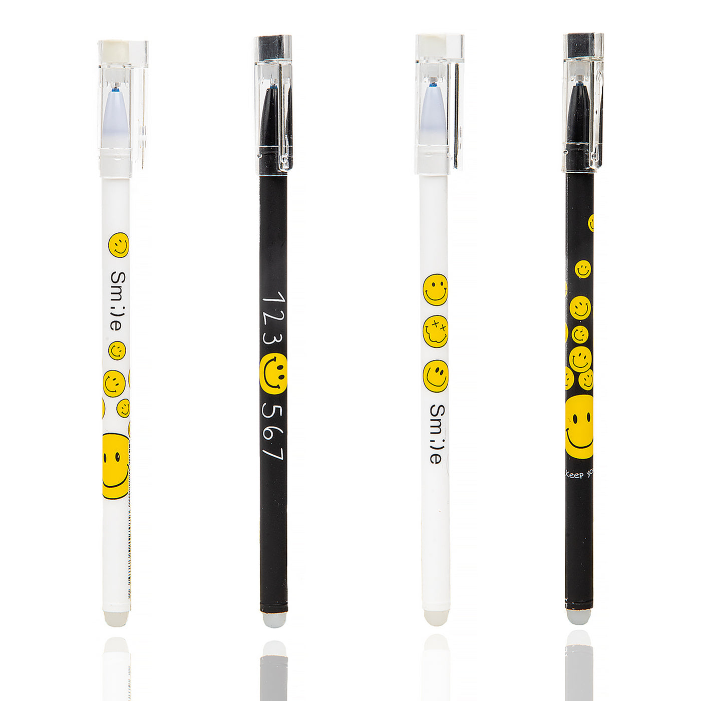 Smiley QCX-888 Blue Erasable Gel Pen, 0.5 mm