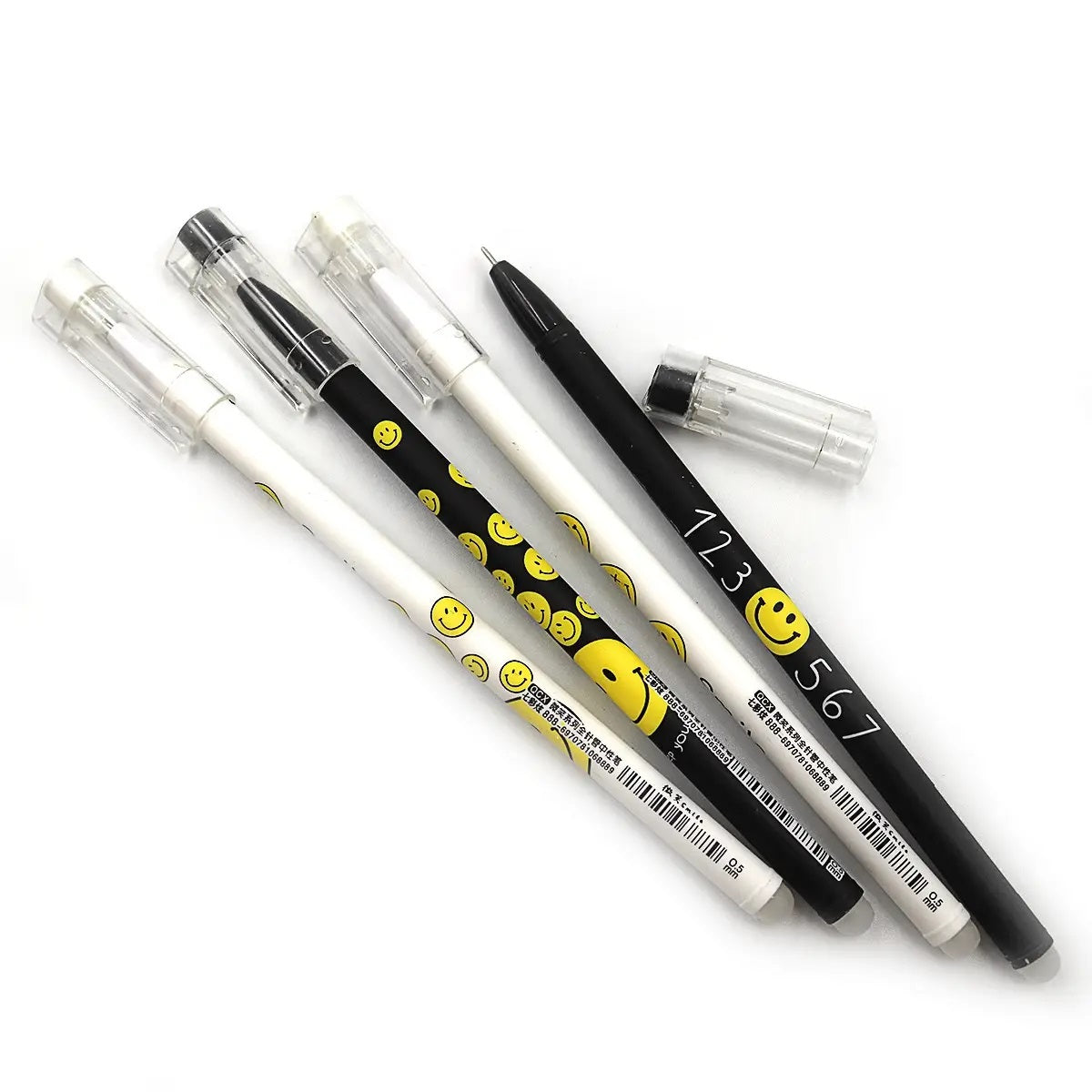 Smiley QCX-888 Blue Erasable Gel Pen, 0.5 mm - Image 2