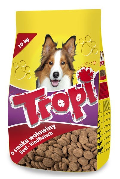 Tropi Beef Dry Food for Adult Dogs of All Breeds, 10 kg