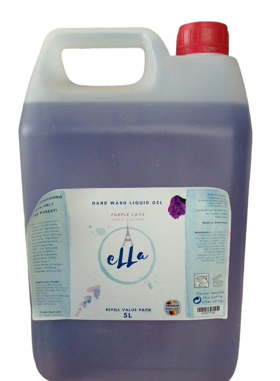 Ella Purple Love Liquid Soap Canister, 5 L