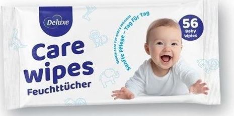 Deluxe Care Kids' Wet Wipes, 56 pcs