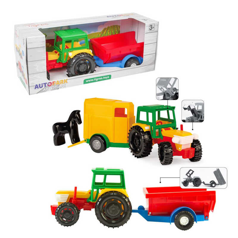 Tigres 39009 Toy Tractor with Trailer in Box