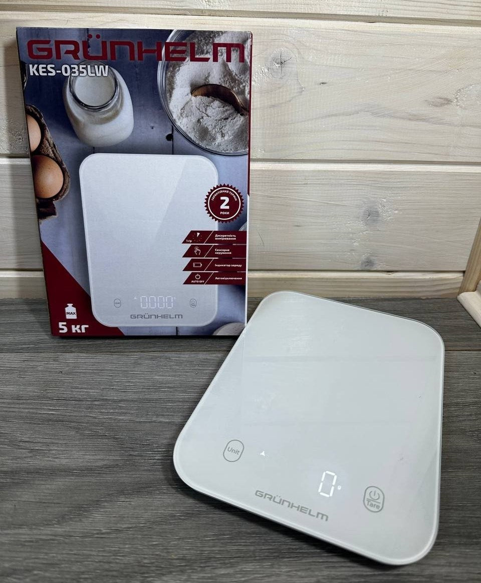 Grunhelm KES-035LW Electronic Kitchen Scale, 5 kg - Image 2