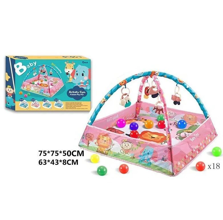 Baby 6917 Play Mat with Mesh Sides & 18 Balls