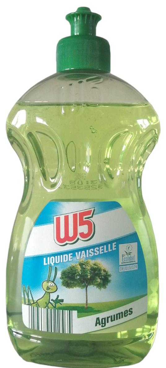 W5 Citrus Dishwashing Liquid, 500 mL