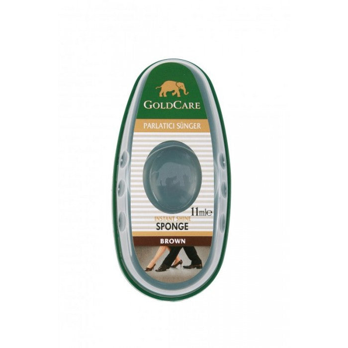 GoldCare Brown Shine Sponge with Dispenser, 11 mL