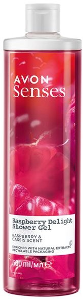 Avon Senses Raspberry Delight Shower Gel, 500 mL