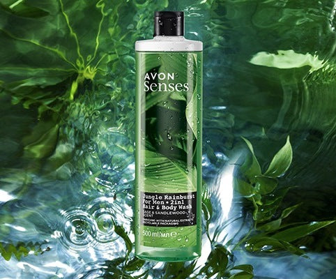 Avon Senses For Men Jungle Rainburst 2-in-1 Shower Gel, 500 mL - Image 2