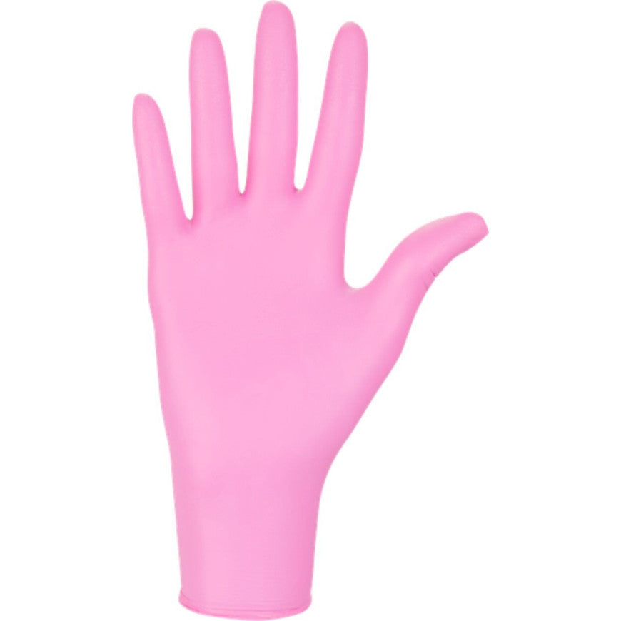 Mercator Pink Nitrile Medical Gloves, Size S, 100 pcs - Image 2