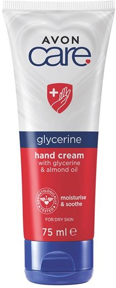 Avon Care Glycerin & Almond Oil Hand Cream, 75 mL