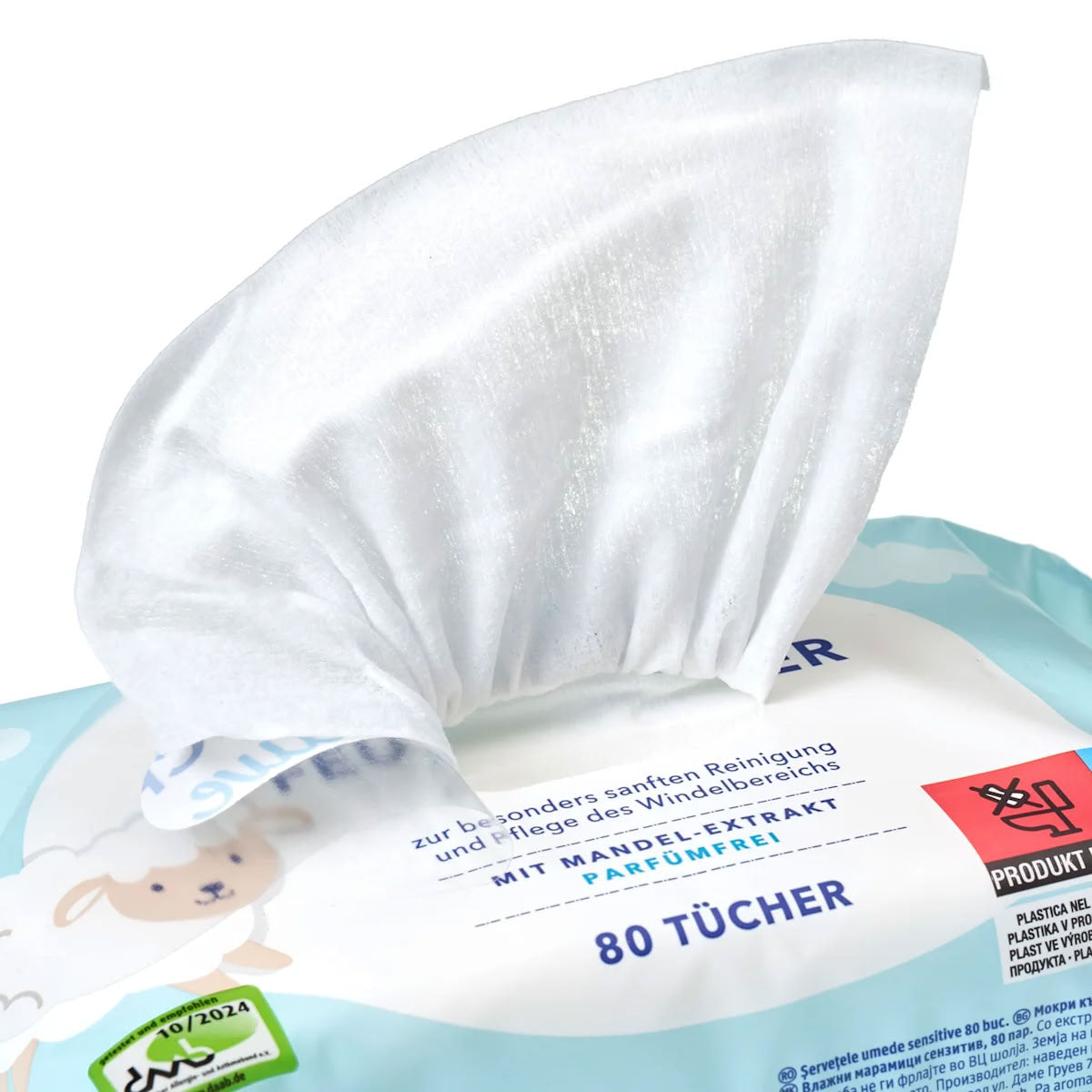 Babylove Sensitive Baby Wet Wipes, 80 pcs - Image 4