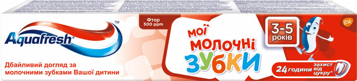 Aquafresh My Milk Teeth Ages 3-5 Toothpaste, 50 mL