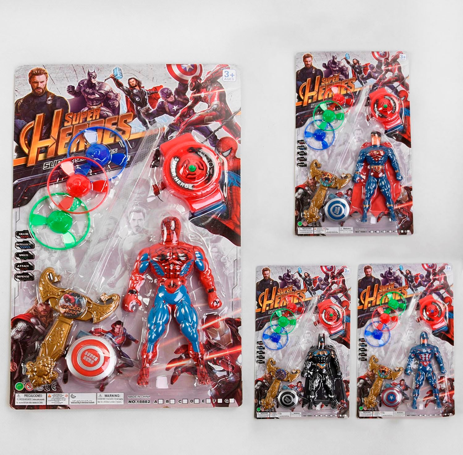 Super Heroes 18882-8 9 10 11 Play Set