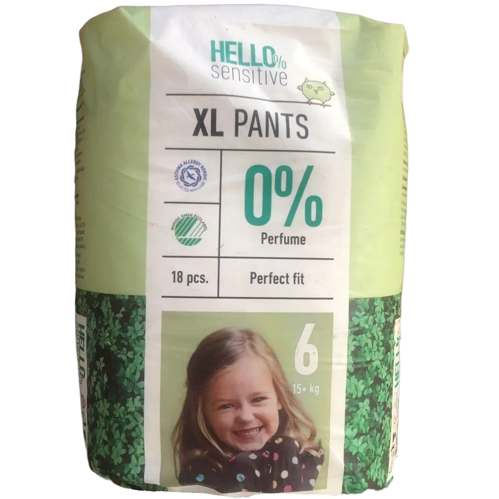 Hello Sensitive Size 6 Baby Pull-Up Diaper Pants, 15+ kg, 18 pcs - Image 3